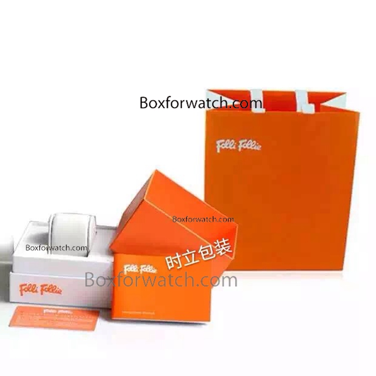 AAA Copy Folli Follie Orange&White Watch Box Set / Best Quality